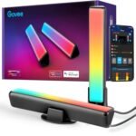 Govee Smart LED Light Bars, Work with Alexa and Google Assistant, RGBICWW WiFi TV Backlights with Scene and Music Modes for Gaming, Pictures, PC, Room Decoration