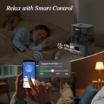 LEVOIT Humidifiers for Bedroom Large Room Home, (6L) Cool Mist Top Fill Essential Oil Diffuser for Baby & Plants, Smart App & Voice Control, Rapid Humidification & Auto Mode - Quiet Sleep Mode, Gray - Image 2