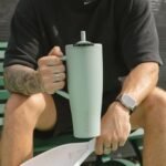 BrüMate Era Flip 40oz Tumbler with Covered Flip Down Straw | 100% Leakproof Insulated Tumbler | Made of Stainless Steel | Cup Holder Friendly Base | 40oz (Mocha) - Image 3