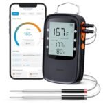Govee Bluetooth Meat Thermometer, Wireless Meat Thermometer for Smoker Oven, Digital Grill Thermometer with 2 Probes, Timer Mode, Smart LCD Backlight BBQ Thermometer for Cooking Turkey Fish Beef