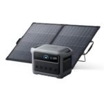 Anker SOLIX C1000 Gen 2 Portable Power Station with 200W Bifacial Solar Panel, 2,000W (Peak 3,000W) Solar Generator, Full Charge in 49 Min, 1,024Wh LiFePO4 Battery