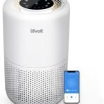 LEVOIT Air Purifier for Home Bedroom Dorm Room, Smart & Voice Control, AHAM Verifide, 3-in-1 Filter With HEPA Sleep Mode, for Pollen, Pollutants, Smoke, Dander, Dust, Core 200S-P, White