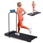 Walking Pad Treadmill with Handle Bar, 2026 Upgrade Portable Under Desk Treadmill for Home Small with Handles, 3.0HP Walking Pad for Home, 0.6-7.6MPH, 350LBS