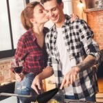 Cooking Spoon for Nonstick Cookwares, Great for Cooking and Serving Sturdy BPA-Free Matte Silicone, Wood Handle Spoon for Mixing, Scoop, and Scrape (Black & Grey, 11.4 inch)