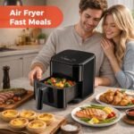 NEWBULIG Air Fryer, Compact Digital 3 Qt Airfryer with Nonstick Plate & Dishwasher Safe Basket, Quick Easy Meals, Features Auto Shutoff and Simple Touchscreen, Ideal for Small Spaces - Image 7